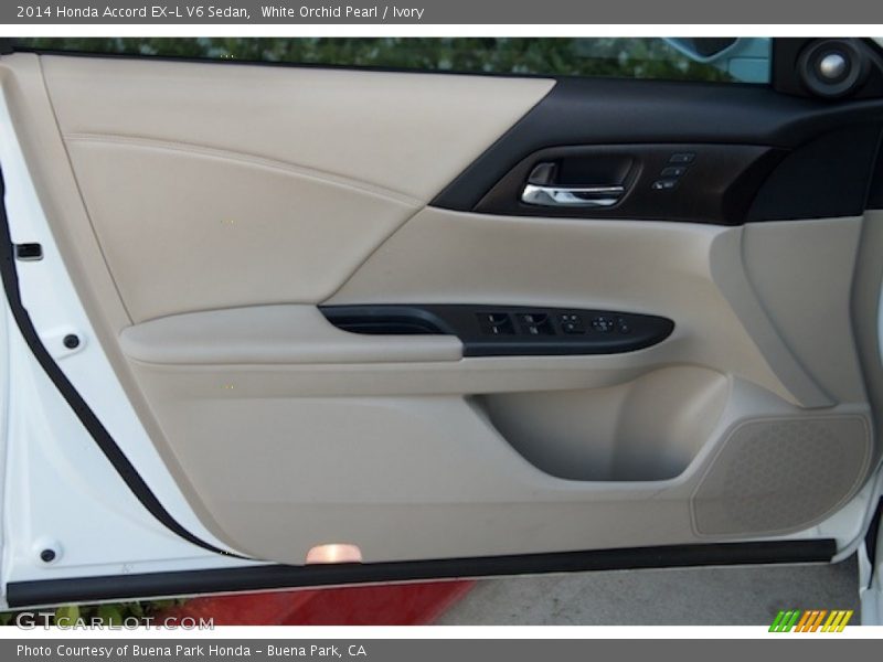 White Orchid Pearl / Ivory 2014 Honda Accord EX-L V6 Sedan