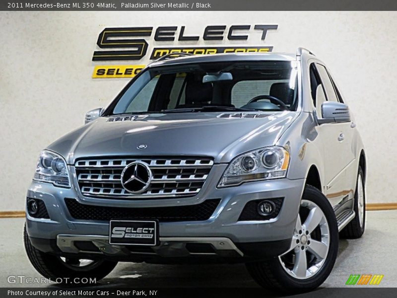 Palladium Silver Metallic / Black 2011 Mercedes-Benz ML 350 4Matic
