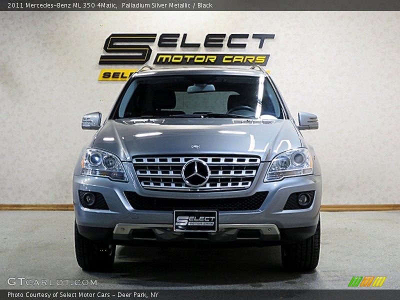 Palladium Silver Metallic / Black 2011 Mercedes-Benz ML 350 4Matic