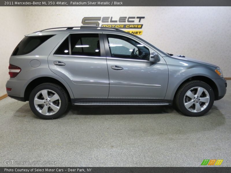 Palladium Silver Metallic / Black 2011 Mercedes-Benz ML 350 4Matic