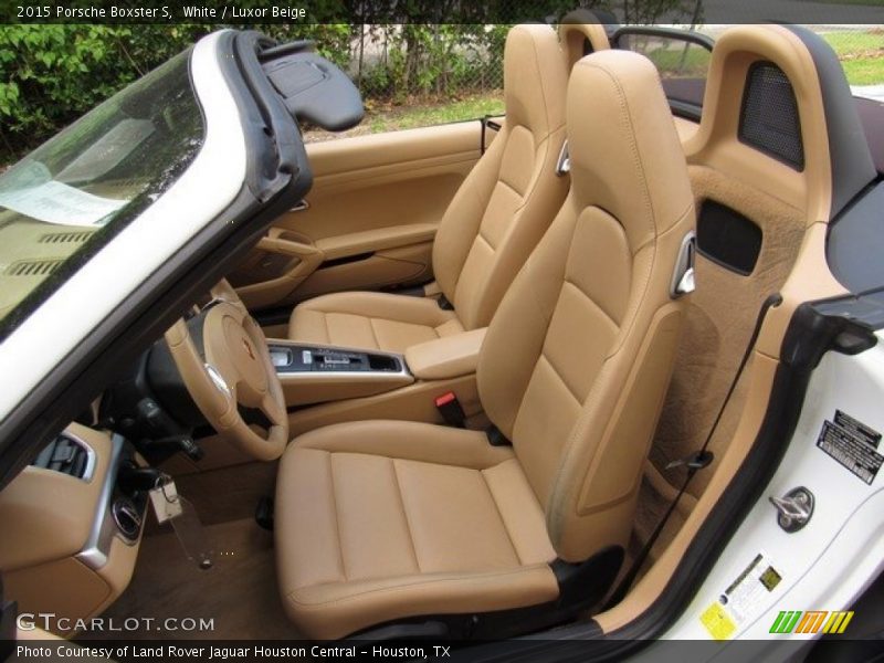 White / Luxor Beige 2015 Porsche Boxster S