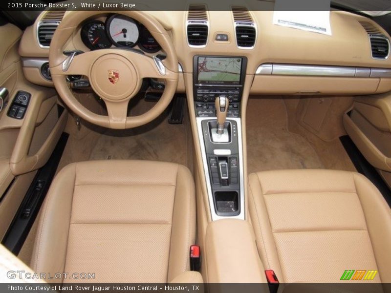 White / Luxor Beige 2015 Porsche Boxster S