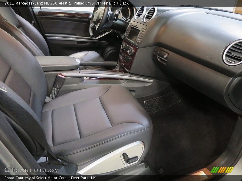 Palladium Silver Metallic / Black 2011 Mercedes-Benz ML 350 4Matic