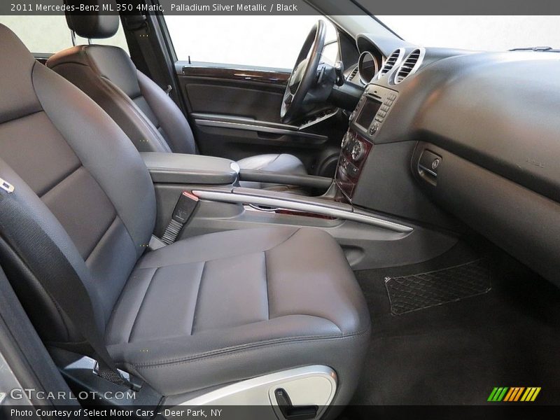 Palladium Silver Metallic / Black 2011 Mercedes-Benz ML 350 4Matic