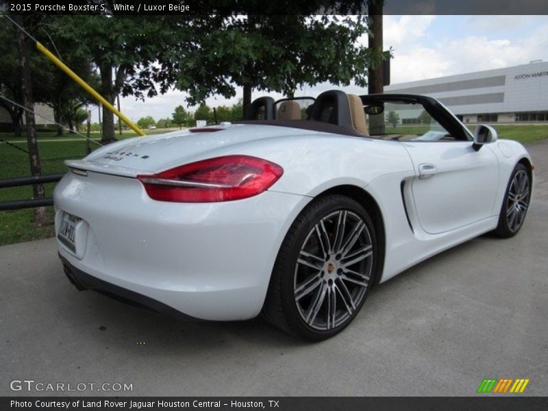White / Luxor Beige 2015 Porsche Boxster S