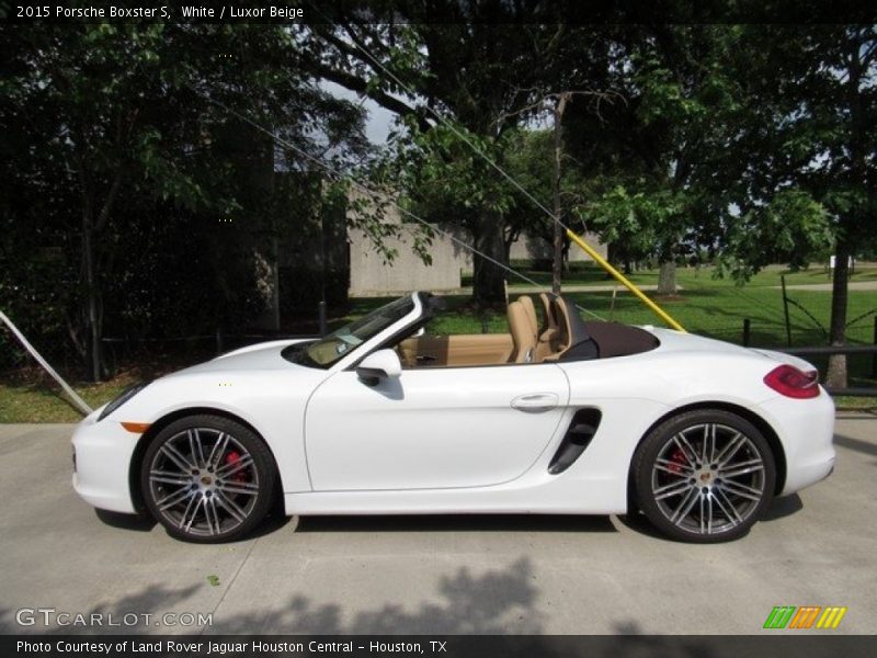 White / Luxor Beige 2015 Porsche Boxster S