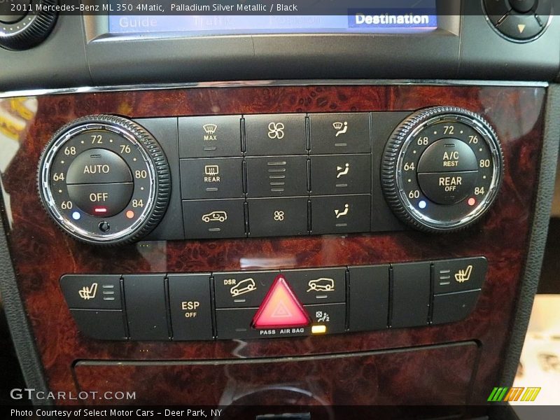 Palladium Silver Metallic / Black 2011 Mercedes-Benz ML 350 4Matic