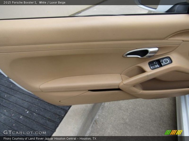 White / Luxor Beige 2015 Porsche Boxster S