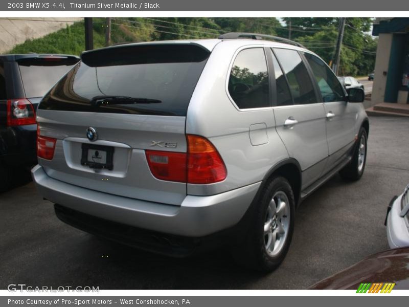 Titanium Silver Metallic / Black 2003 BMW X5 4.4i