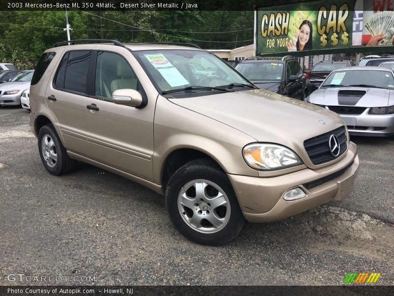 Desert Silver Metallic / Java 2003 Mercedes-Benz ML 350 4Matic
