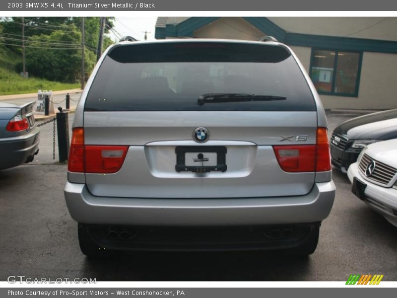 Titanium Silver Metallic / Black 2003 BMW X5 4.4i