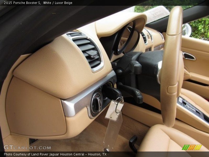 White / Luxor Beige 2015 Porsche Boxster S