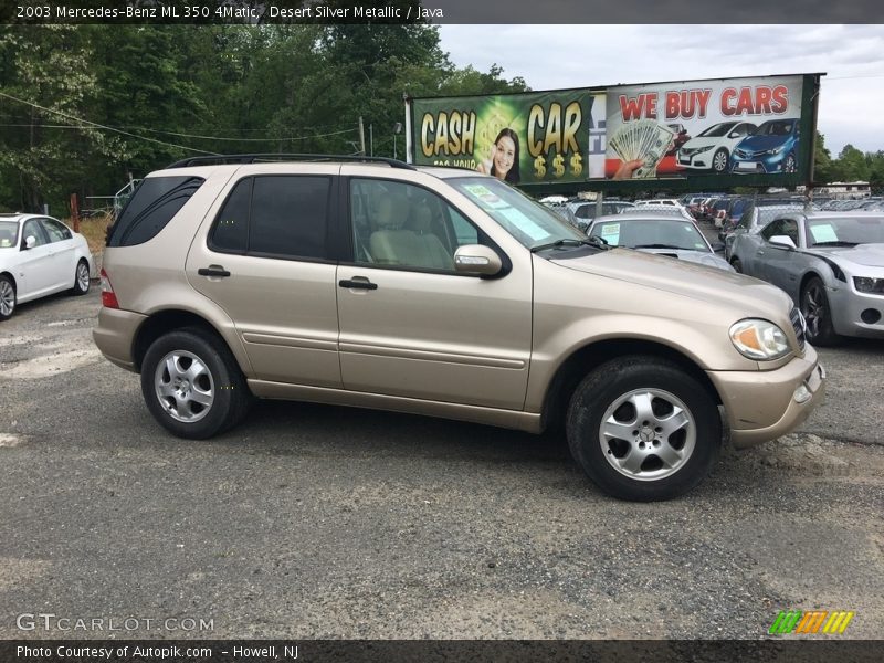 Desert Silver Metallic / Java 2003 Mercedes-Benz ML 350 4Matic