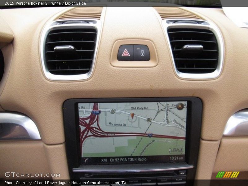 White / Luxor Beige 2015 Porsche Boxster S