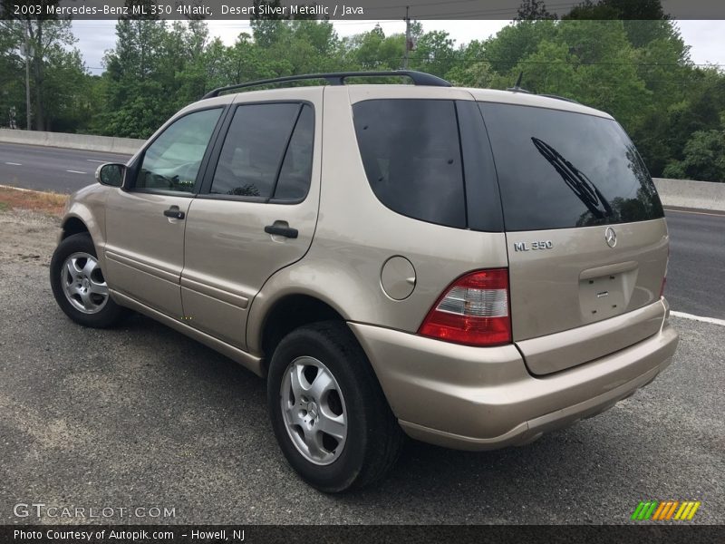 Desert Silver Metallic / Java 2003 Mercedes-Benz ML 350 4Matic
