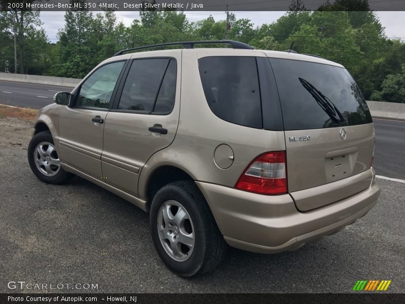 Desert Silver Metallic / Java 2003 Mercedes-Benz ML 350 4Matic