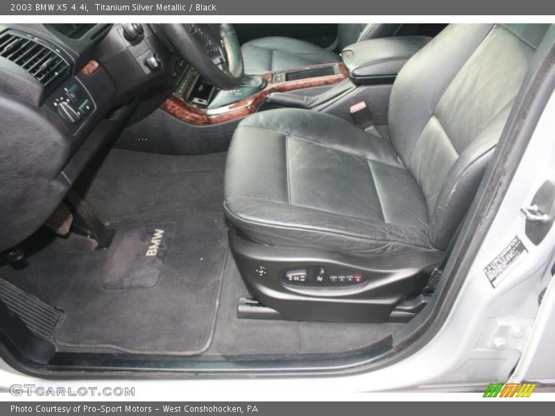 Titanium Silver Metallic / Black 2003 BMW X5 4.4i