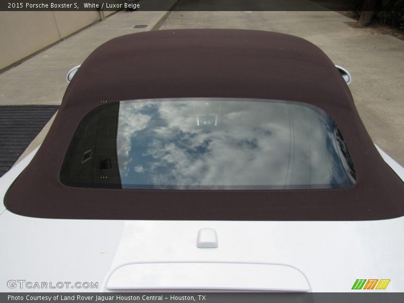 White / Luxor Beige 2015 Porsche Boxster S