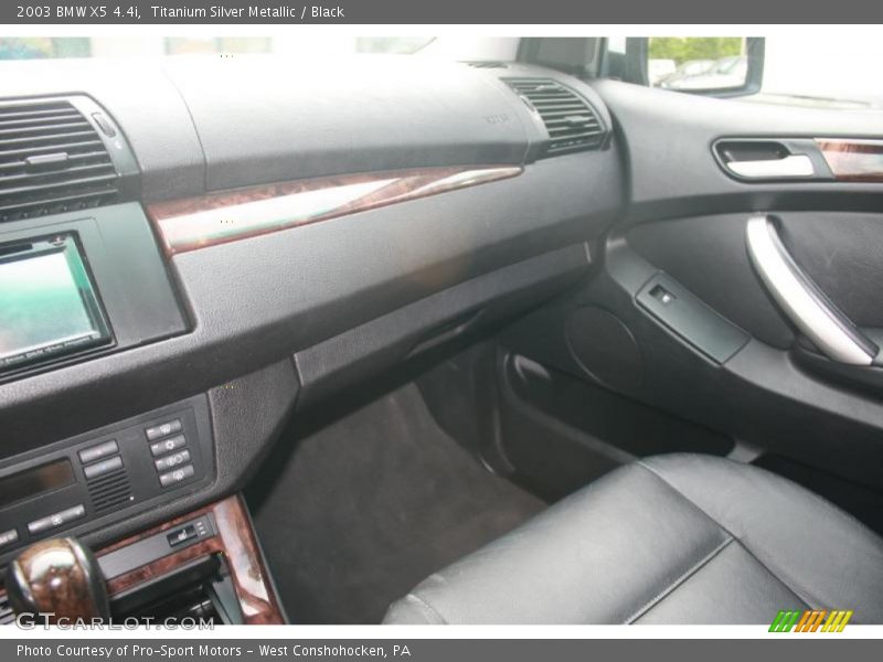 Titanium Silver Metallic / Black 2003 BMW X5 4.4i