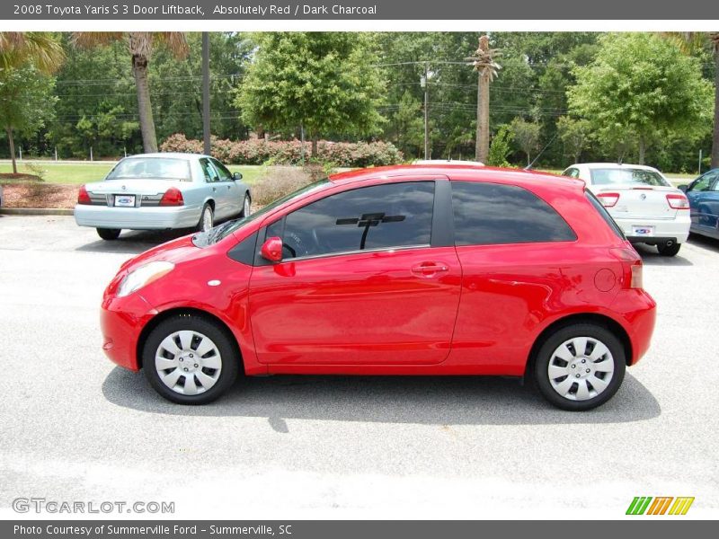 Absolutely Red / Dark Charcoal 2008 Toyota Yaris S 3 Door Liftback