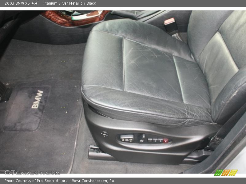 Titanium Silver Metallic / Black 2003 BMW X5 4.4i