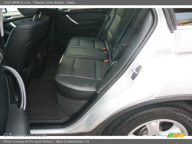 Titanium Silver Metallic / Black 2003 BMW X5 4.4i