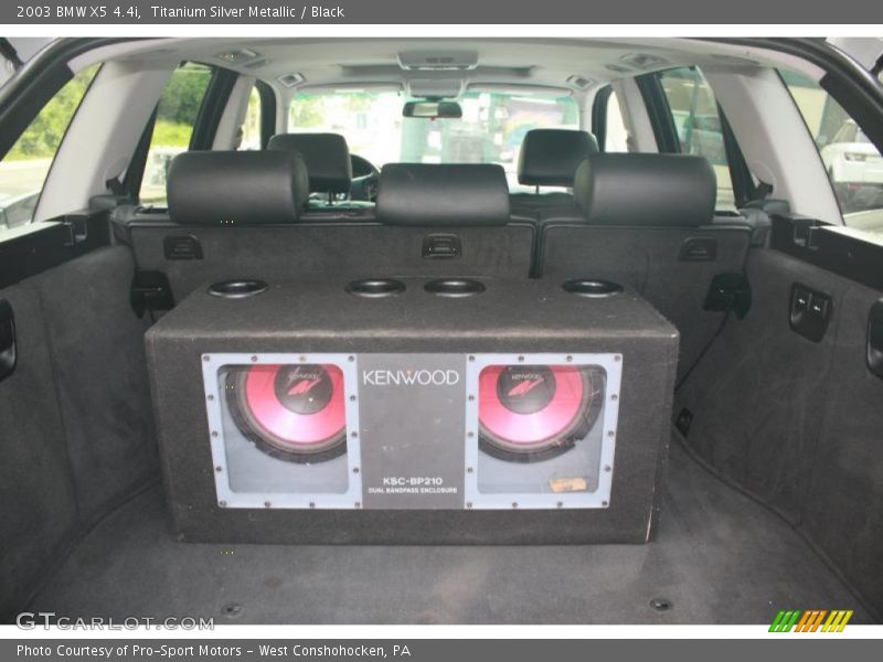 Titanium Silver Metallic / Black 2003 BMW X5 4.4i