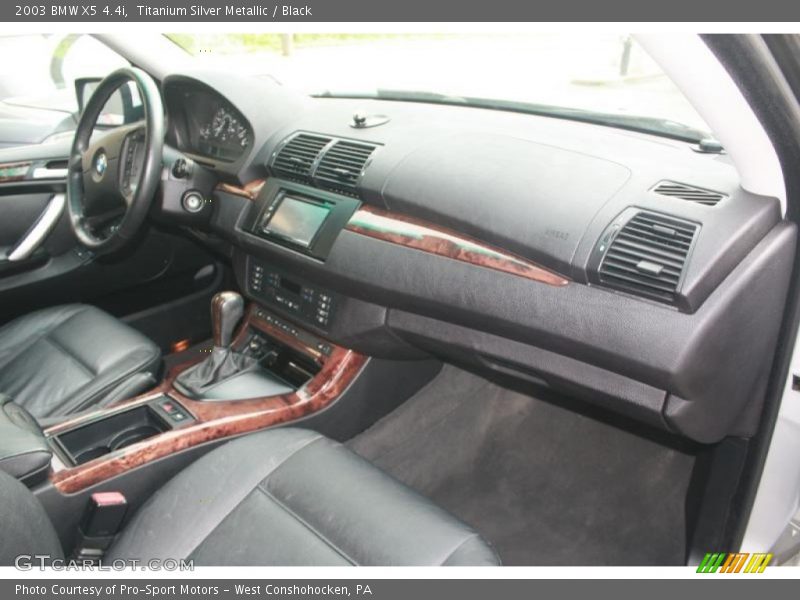 Titanium Silver Metallic / Black 2003 BMW X5 4.4i