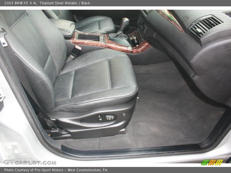 Titanium Silver Metallic / Black 2003 BMW X5 4.4i