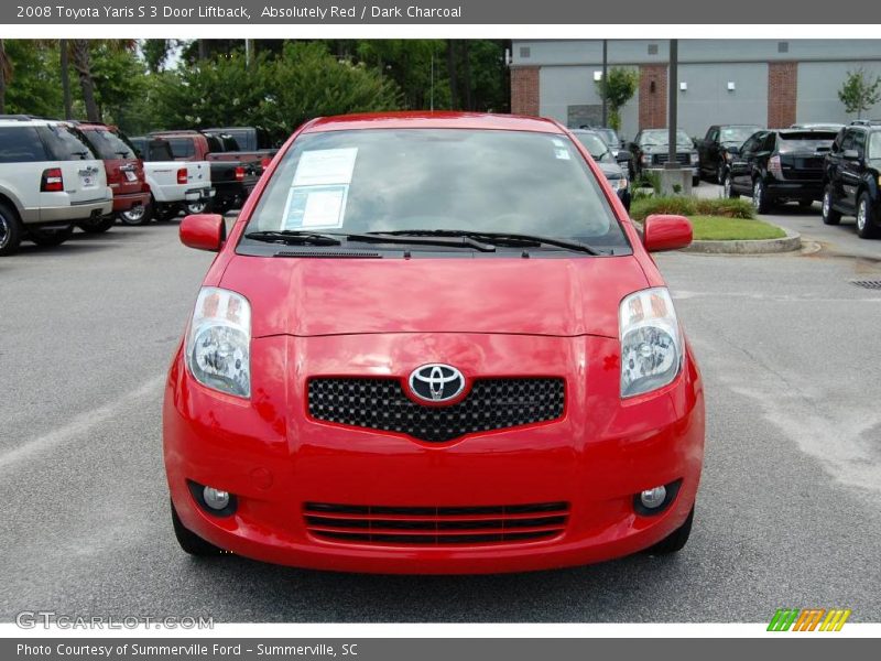 Absolutely Red / Dark Charcoal 2008 Toyota Yaris S 3 Door Liftback