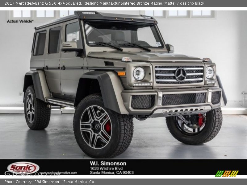 designo Manufaktur Sintered Bronze Magno (Matte) / designo Black 2017 Mercedes-Benz G 550 4x4 Squared