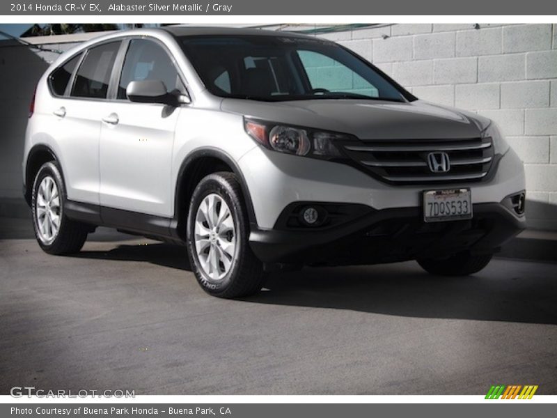 Alabaster Silver Metallic / Gray 2014 Honda CR-V EX