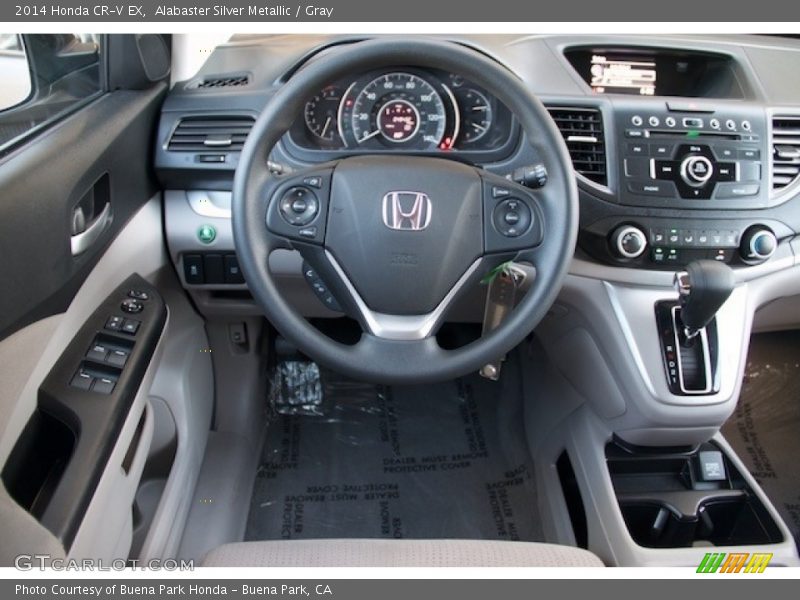 Alabaster Silver Metallic / Gray 2014 Honda CR-V EX