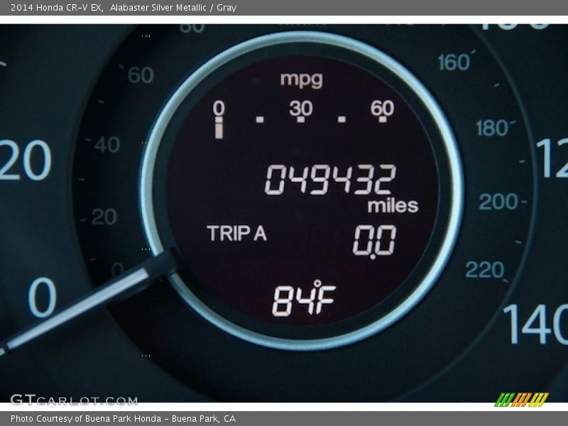 Alabaster Silver Metallic / Gray 2014 Honda CR-V EX