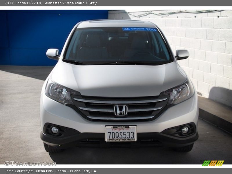 Alabaster Silver Metallic / Gray 2014 Honda CR-V EX