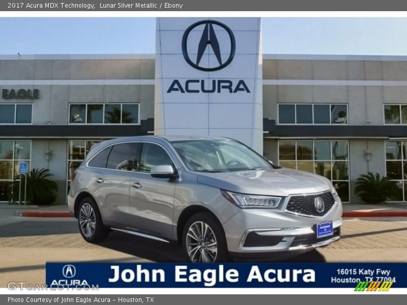 Lunar Silver Metallic / Ebony 2017 Acura MDX Technology