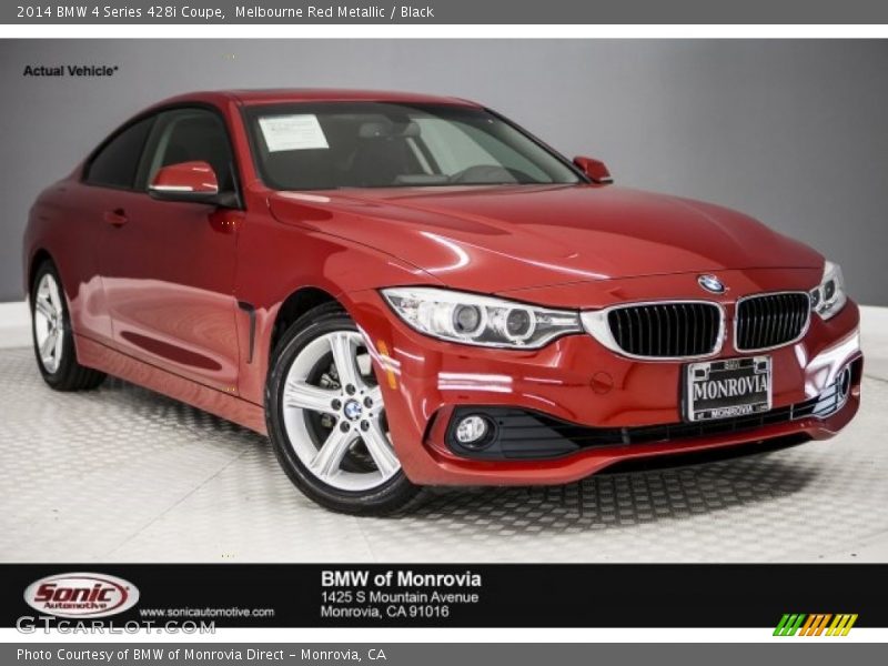 Melbourne Red Metallic / Black 2014 BMW 4 Series 428i Coupe