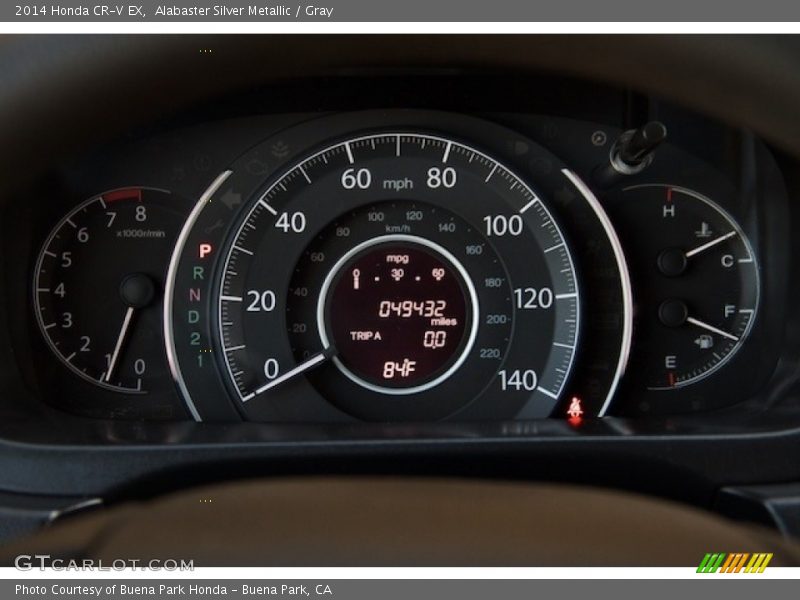 Alabaster Silver Metallic / Gray 2014 Honda CR-V EX