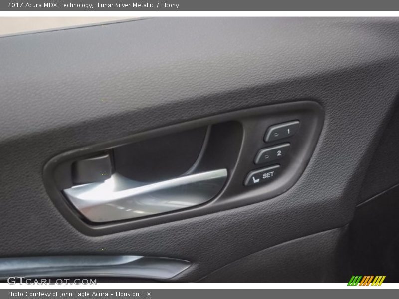 Lunar Silver Metallic / Ebony 2017 Acura MDX Technology
