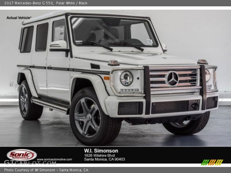 Polar White / Black 2017 Mercedes-Benz G 550