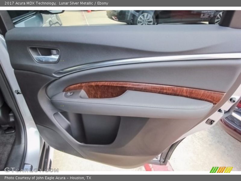Lunar Silver Metallic / Ebony 2017 Acura MDX Technology