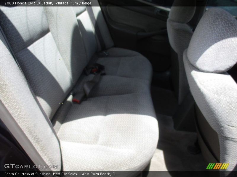 Vintage Plum / Beige 2000 Honda Civic LX Sedan