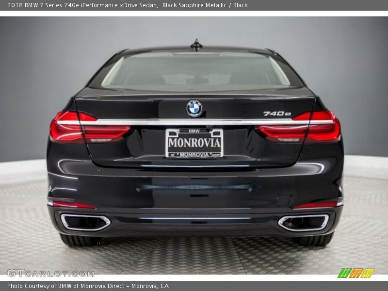 Black Sapphire Metallic / Black 2018 BMW 7 Series 740e iPerformance xDrive Sedan