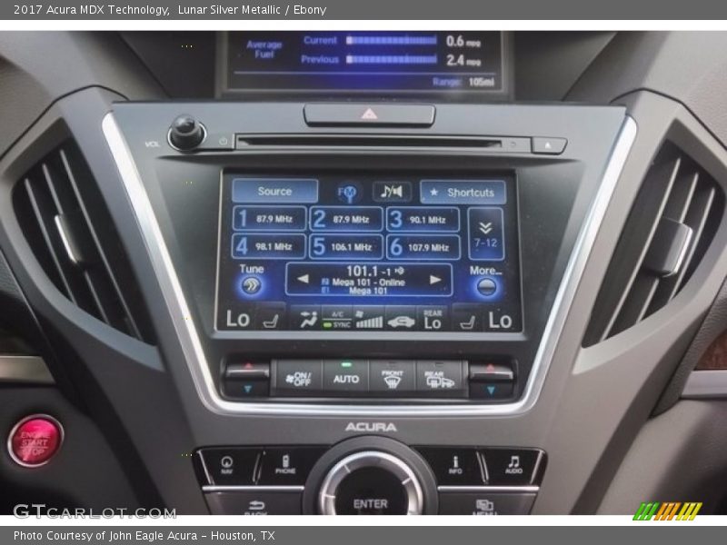 Lunar Silver Metallic / Ebony 2017 Acura MDX Technology