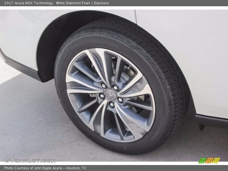 White Diamond Pearl / Espresso 2017 Acura MDX Technology