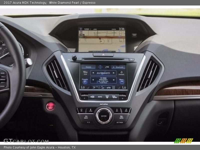 White Diamond Pearl / Espresso 2017 Acura MDX Technology