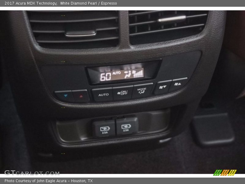 White Diamond Pearl / Espresso 2017 Acura MDX Technology