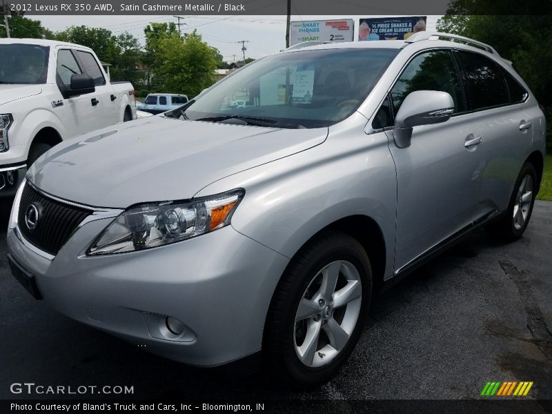 Satin Cashmere Metallic / Black 2012 Lexus RX 350 AWD