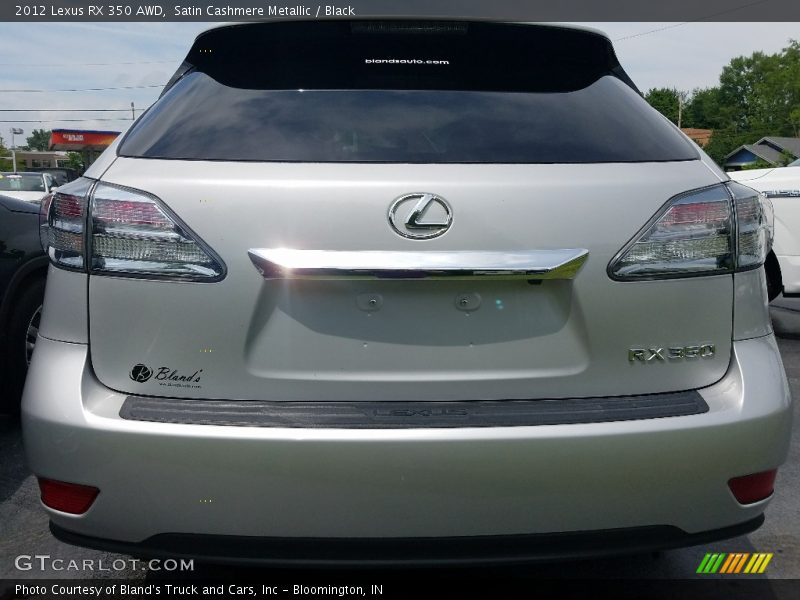 Satin Cashmere Metallic / Black 2012 Lexus RX 350 AWD