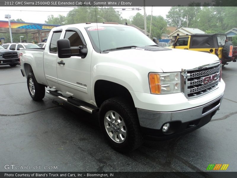 Summit White / Ebony 2012 GMC Sierra 2500HD SLE Extended Cab 4x4